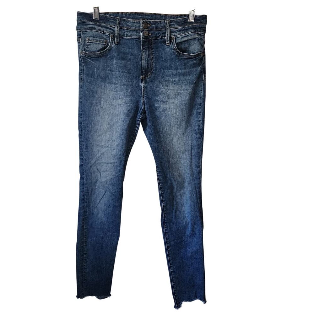 KUT from the Kloth Women's Raw Hem Skinny High Rise Jeans Size 8